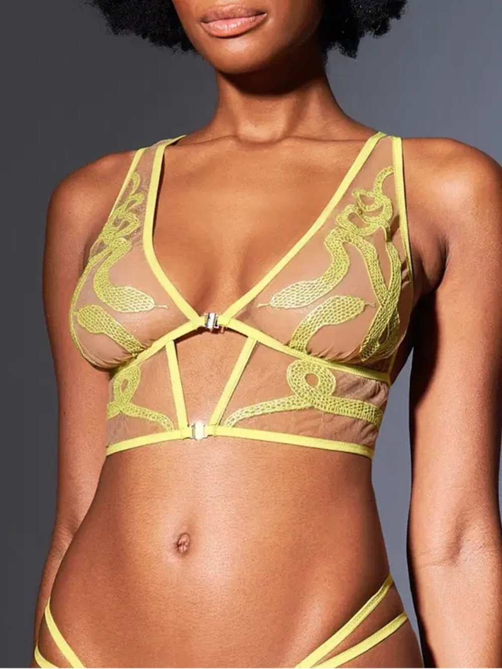 Thistle & Spire Medusa Bralette in Citron/Yellow
